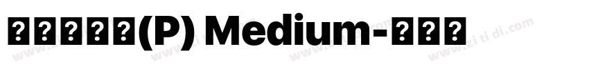 華康墨字體(P) Medium字体转换
